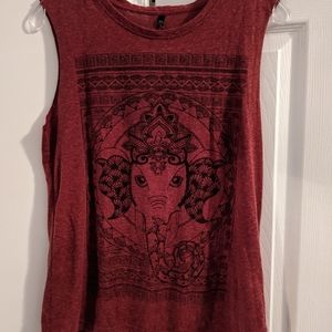 New Yorker top elephant mandala